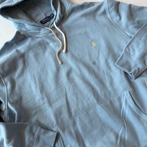 NWT Polo Ralph Lauren Men’s 3XB Fleece Hoodie Sweatshirt Pullover Light Blue